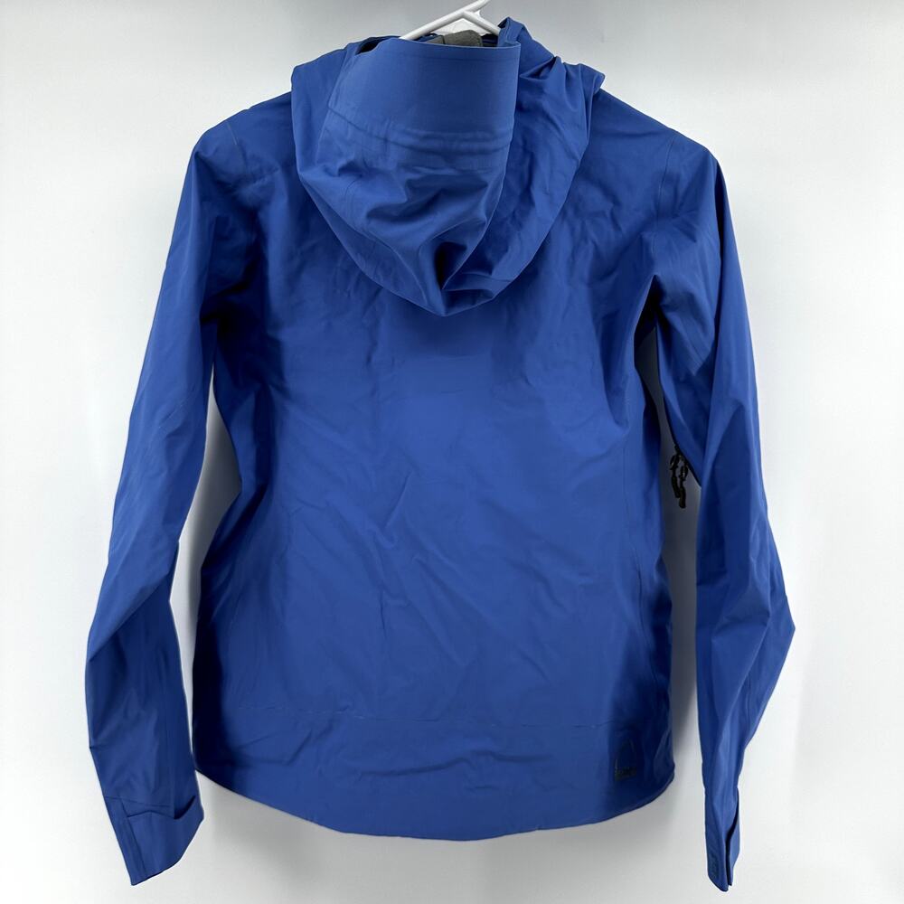 Sierra Designs Rain Jacket Zip Up Hooded Pockets Nylon Waterproof Blue Small - Picture 4 of 4